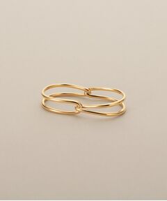 COCOSHNIK / ココシュニック リング | K10デュアルノットWフィンガー リング