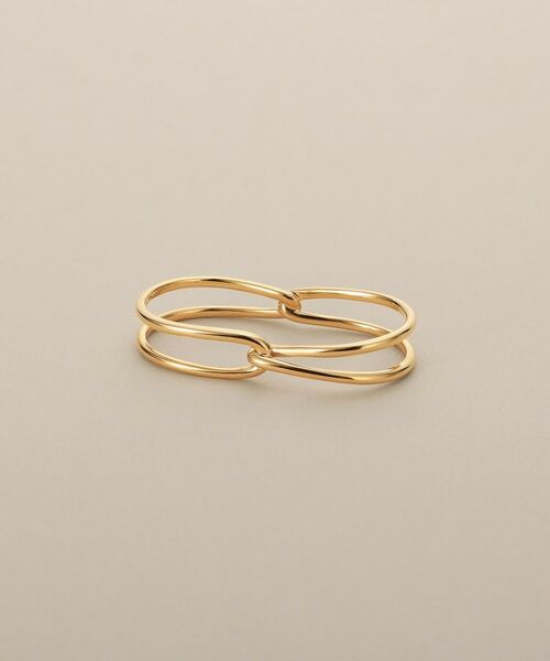 COCOSHNIK / ココシュニック リング | K10デュアルノットWフィンガー リング | 詳細1