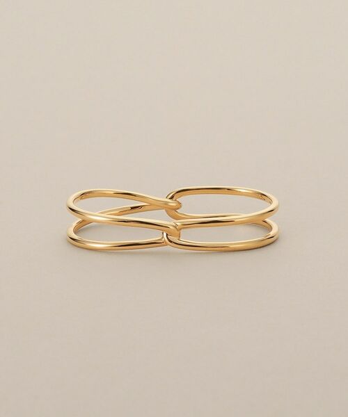 COCOSHNIK / ココシュニック リング | K10デュアルノットWフィンガー リング | 詳細3
