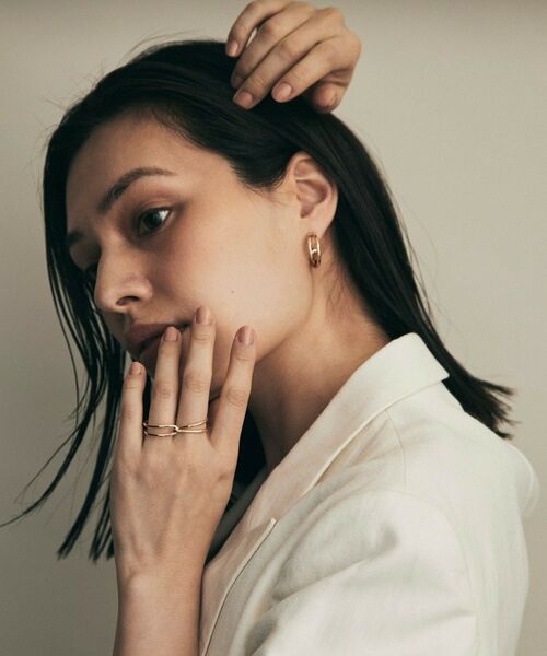 COCOSHNIK / ココシュニック リング | K10デュアルノットWフィンガー リング | 詳細7