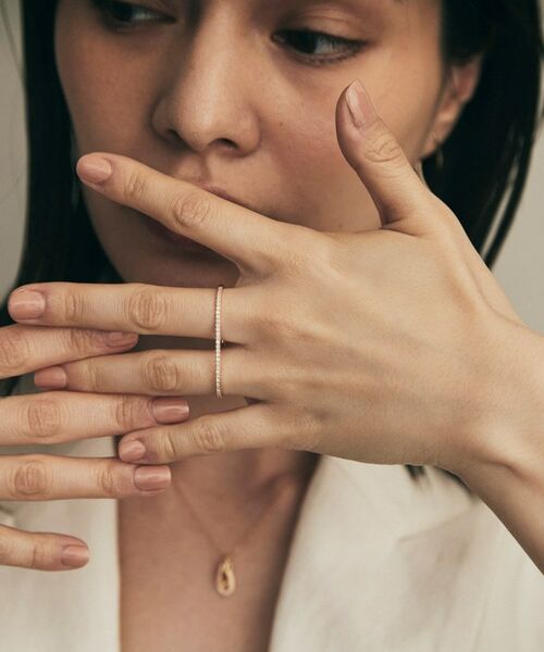 COCOSHNIK / ココシュニック リング | K10ダイヤモンド ダブルフィンガー リング | 詳細6