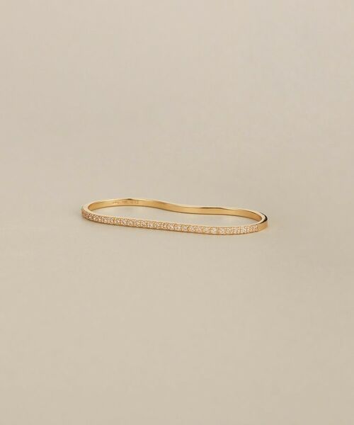 COCOSHNIK / ココシュニック リング | K10ダイヤモンド ダブルフィンガー リング（イエローゴールド(104)）