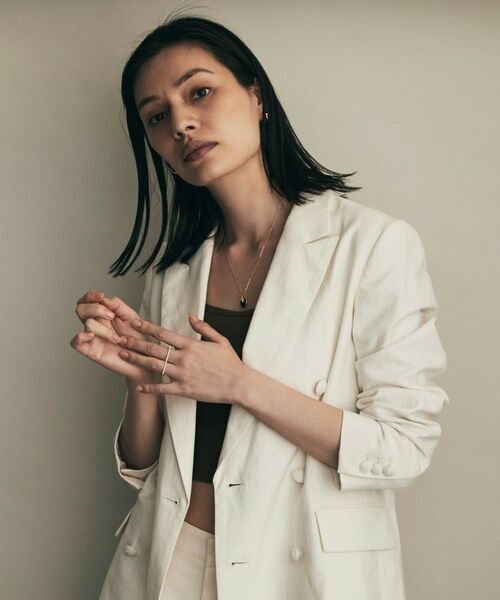 COCOSHNIK / ココシュニック リング | K10ダイヤモンド リニアダブルフィンガー リング | 詳細5