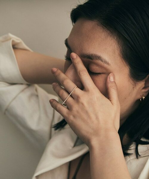 COCOSHNIK / ココシュニック リング | K10ダイヤモンド リニアダブルフィンガー リング | 詳細6