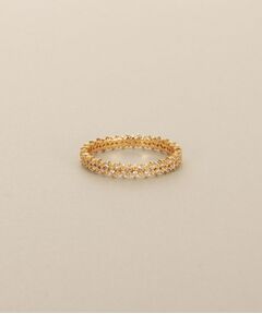 COCOSHNIK / ココシュニック リング | K18ダイヤモンド 爪留め2段 リング