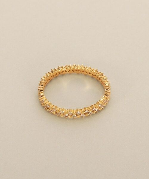 COCOSHNIK / ココシュニック リング | K18ダイヤモンド 爪留め2段 リング | 詳細3