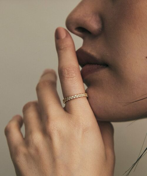 COCOSHNIK / ココシュニック リング | K18ダイヤモンド 爪留め2段 リング | 詳細9