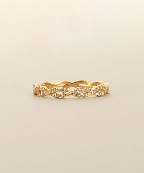 COCOSHNIK / ココシュニック リング | K18ダイヤモンド ツイスト透かし リング | 詳細2