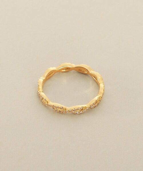 COCOSHNIK / ココシュニック リング | K18ダイヤモンド ツイスト透かし リング | 詳細3