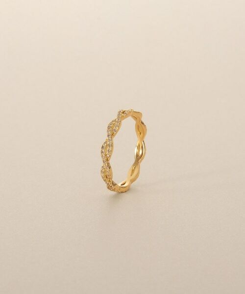 COCOSHNIK / ココシュニック リング | K18ダイヤモンド ツイスト透かし リング | 詳細4