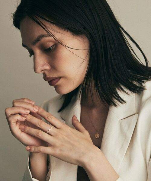 COCOSHNIK / ココシュニック リング | K18ダイヤモンド ツイスト透かし リング | 詳細8