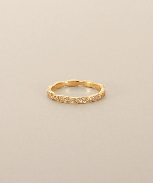 COCOSHNIK / ココシュニック リング | K18ダイヤモンド ツイスト リング | 詳細1