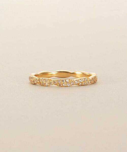 COCOSHNIK / ココシュニック リング | K18ダイヤモンド ツイスト リング | 詳細2