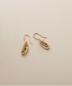 COCOSHNIK / ココシュニック ピアス・イヤリング | K10ミックスチェーン フックピアス