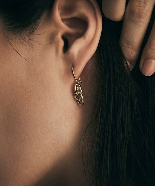 COCOSHNIK / ココシュニック ピアス・イヤリング | K10ミックスチェーン フックピアス | 詳細7