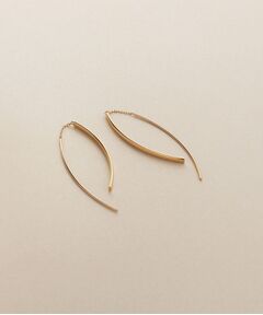 COCOSHNIK / ココシュニック ピアス・イヤリング | K10中空アーチフリンジ ピアス大