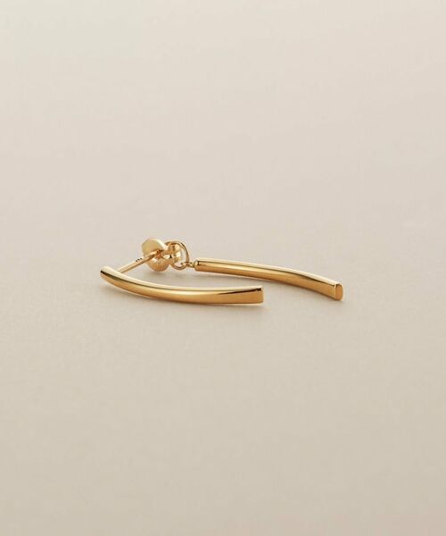 COCOSHNIK / ココシュニック ピアス・イヤリング | K10中空アーチ前後 スタッドピアス | 詳細2