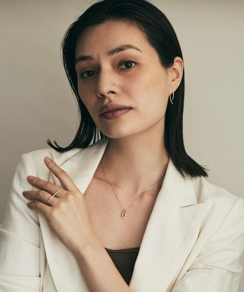 COCOSHNIK / ココシュニック ピアス・イヤリング | K10中空アーチ前後 スタッドピアス | 詳細5