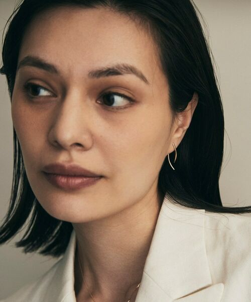 COCOSHNIK / ココシュニック ピアス・イヤリング | K10中空アーチ前後 スタッドピアス | 詳細6