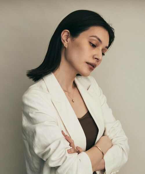 COCOSHNIK / ココシュニック ピアス・イヤリング | K10中空Xループ スタッドピアス | 詳細6