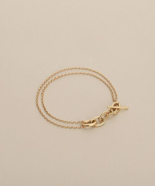 COCOSHNIK / ココシュニック ブレスレット・バングル | K10ミックスチェーンマンテル ブレスレット | 詳細1