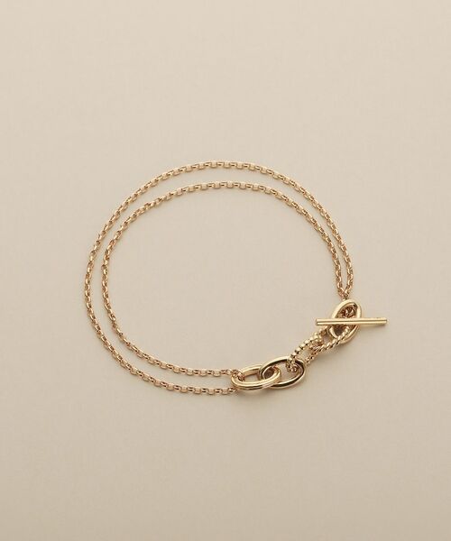 COCOSHNIK / ココシュニック ブレスレット・バングル | K10ミックスチェーンマンテル ブレスレット | 詳細4