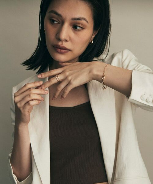 COCOSHNIK / ココシュニック ブレスレット・バングル | K10ミックスチェーンマンテル ブレスレット | 詳細7