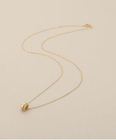 COCOSHNIK / ココシュニック ネックレス・ペンダント・チョーカー | K10ダイヤモンド ダブルビーズチャーム ネックレス