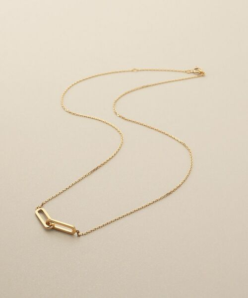 COCOSHNIK / ココシュニック ネックレス・ペンダント・チョーカー | K10プリムケーブルモチーフ ネックレス（イエローゴールド(100)）