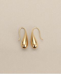 COCOSHNIK / ココシュニック ピアス・イヤリング | K10中空ペアシェイプ フックピアス