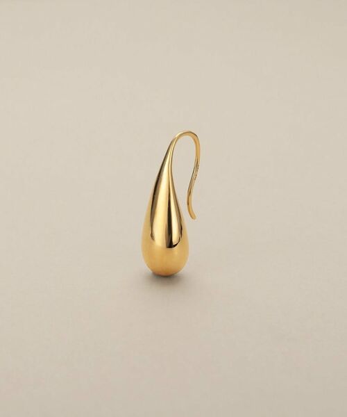 COCOSHNIK / ココシュニック ピアス・イヤリング | K10中空ペアシェイプ フックピアス | 詳細2
