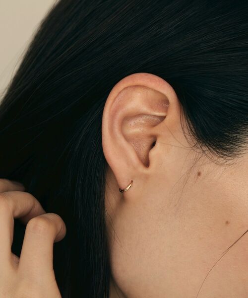 COCOSHNIK / ココシュニック ピアス・イヤリング | K18丸線 中折れピアス | 詳細8