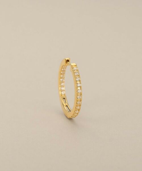 COCOSHNIK / ココシュニック ピアス・イヤリング | K18ダイヤモンド インサイドダイヤ ワンタッチピアス | 詳細2