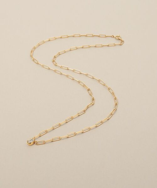 COCOSHNIK / ココシュニック ネックレス・ペンダント・チョーカー | K18ダイヤモンド ペアシェイプカットふせ込み ネックレス | 詳細1
