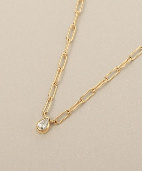 COCOSHNIK / ココシュニック ネックレス・ペンダント・チョーカー | K18ダイヤモンド ペアシェイプカットふせ込み ネックレス | 詳細2