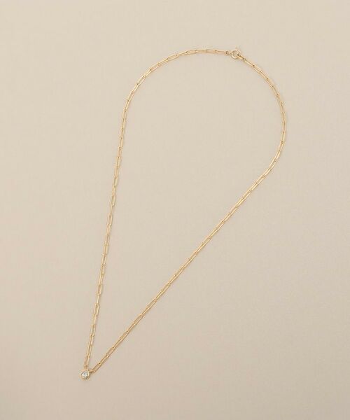 COCOSHNIK / ココシュニック ネックレス・ペンダント・チョーカー | K18ダイヤモンド ペアシェイプカットふせ込み ネックレス | 詳細4
