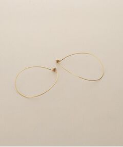 COCOSHNIK / ココシュニック ピアス・イヤリング | K18オメガチェーンカーブフープ ピアス中