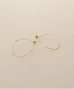 COCOSHNIK / ココシュニック ピアス・イヤリング | K18オメガチェーンカーブフープ ピアス小