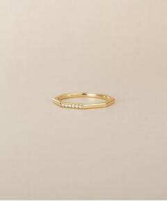 COCOSHNIK / ココシュニック リング | K10ダイヤモンド 平甲面取り リング