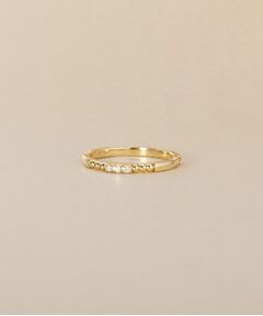COCOSHNIK / ココシュニック リング | K10ダイヤモンド 丸玉オルタネイト リング