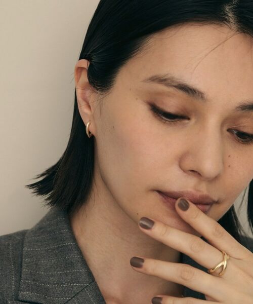 COCOSHNIK / ココシュニック ピアス・イヤリング | K18ドロップシェイプ 中折れピアス | 詳細5
