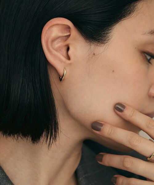 COCOSHNIK / ココシュニック ピアス・イヤリング | K18ドロップシェイプ 中折れピアス | 詳細6