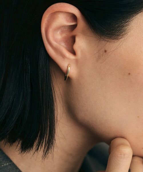 COCOSHNIK / ココシュニック ピアス・イヤリング | K18ドロップシェイプ 中折れピアス | 詳細7