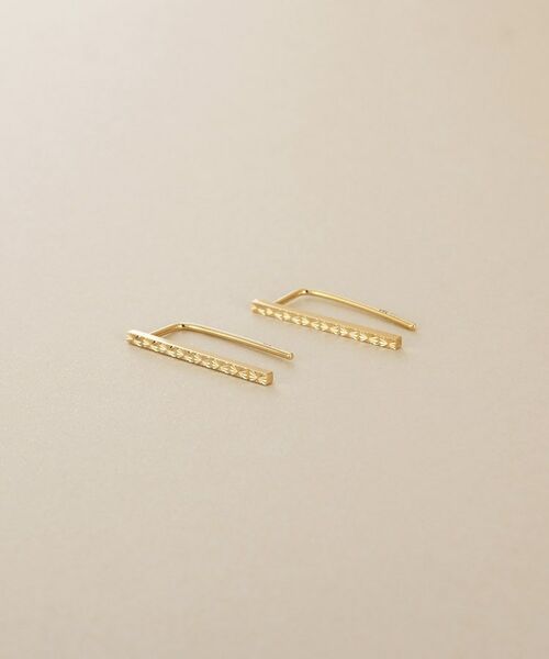 COCOSHNIK / ココシュニック ピアス・イヤリング | K10極光 フックピアス（イエローゴールド(100)）