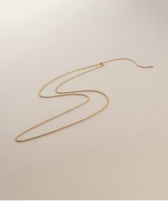 COCOSHNIK / ココシュニック ネックレス・ペンダント・チョーカー | K10ダブル丸アズキスライド ネックレス