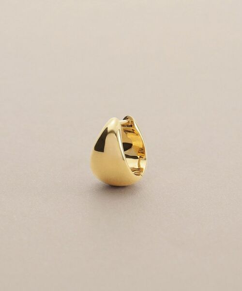 COCOSHNIK / ココシュニック ピアス・イヤリング | K18中空ファンシェイプ 中折れピアス | 詳細2