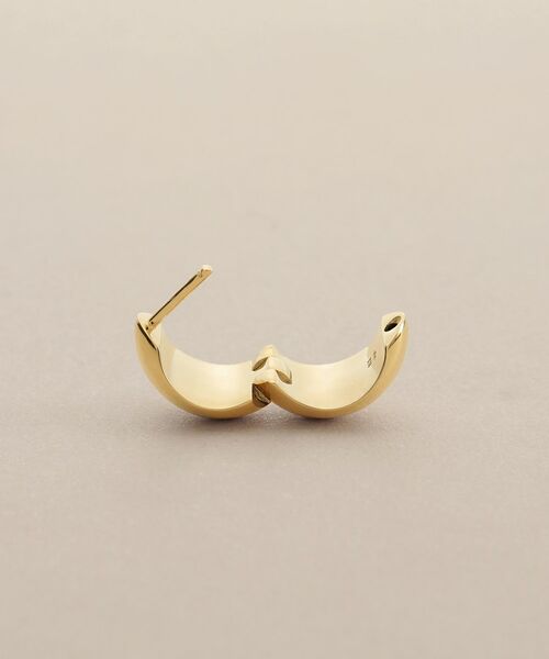 COCOSHNIK / ココシュニック ピアス・イヤリング | K18中空ペアシェイプ 中折れピアス | 詳細4