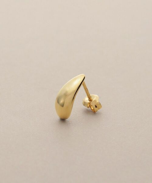 COCOSHNIK / ココシュニック ピアス・イヤリング | K18中空ペアシェイプカーブ スタッドピアス | 詳細2