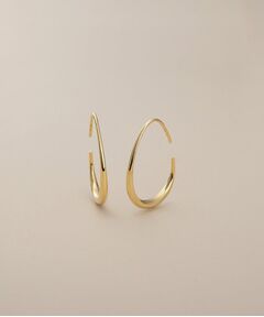 COCOSHNIK / ココシュニック ピアス・イヤリング | K10中空ペアシェイプ フックピアス