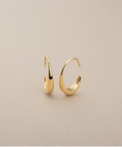 COCOSHNIK / ココシュニック ピアス・イヤリング | K10中空オーバルシェイプ フックピアス